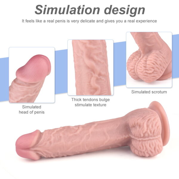 Eros Dildo With Strong Suction Cup - Washable and Powerful Grip