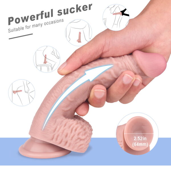 Eros Dildo With Strong Suction Cup - Washable and Powerful Grip