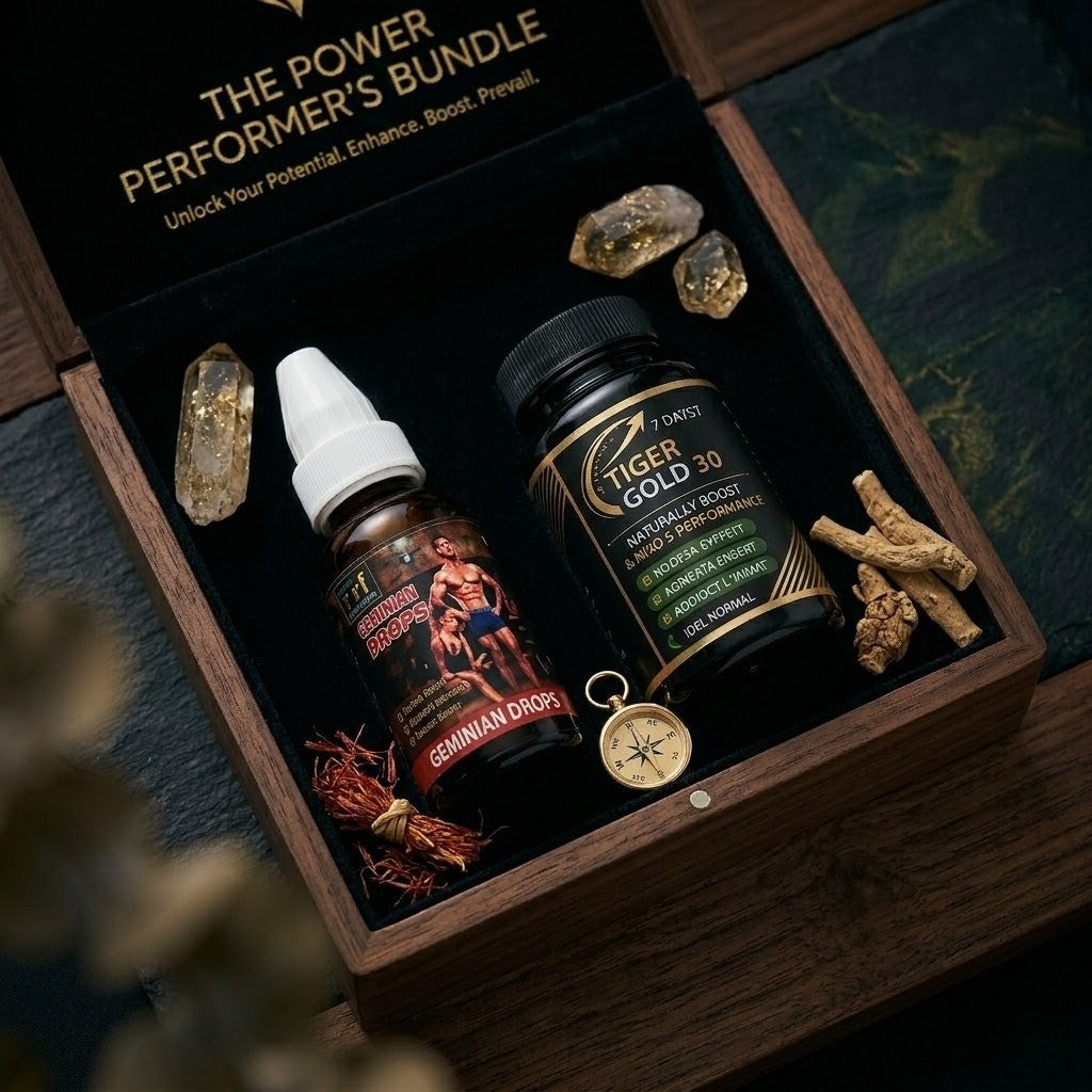 German Power Drops + Tiger Gold Capsules – 2-in-1 Vitality Pack ( 1 month course )
